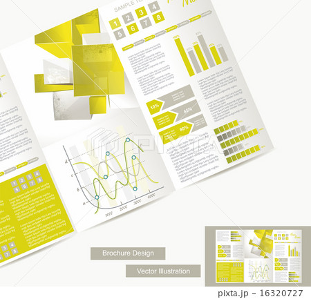 brochure design element, vector illustartion 16320727