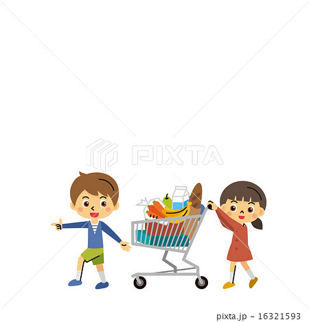 買い物のイラスト素材 買い物のイラスト素材