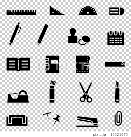 Stationery icon set 16321973