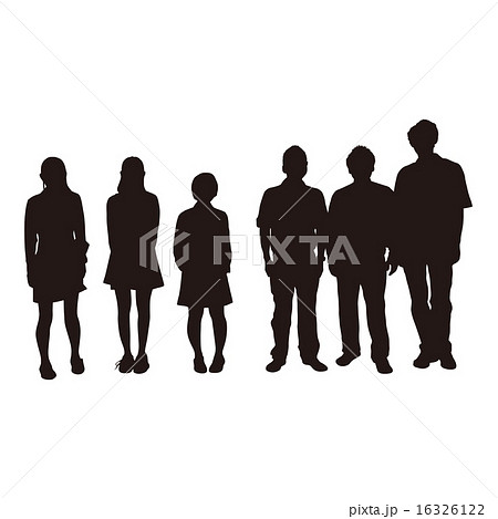 シルエットのイラスト素材