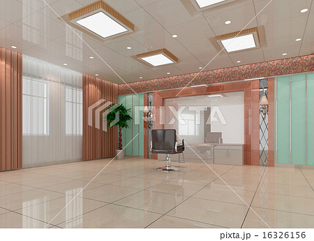 3D hair salon, barber shop 16326156