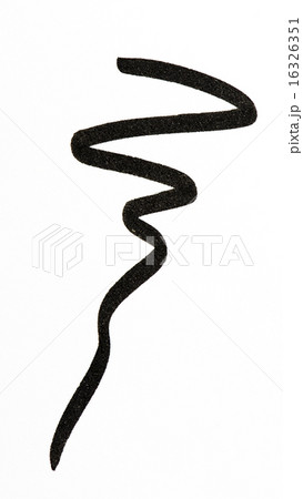 Eye liner stroke on white background 16326351