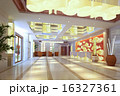 3d futuristic corridor, hall. 16327361
