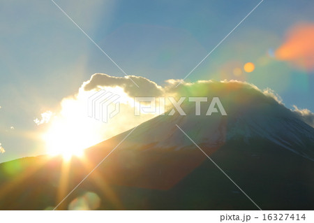 富士山　日の出 16327414