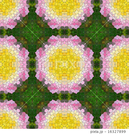 Glass mosaic kaleidoscopic seamless texture 16327899