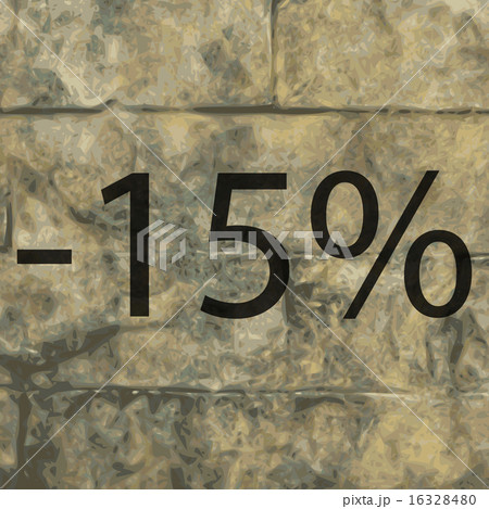 15 percent discount icon symbol Flat modern web de 16328480