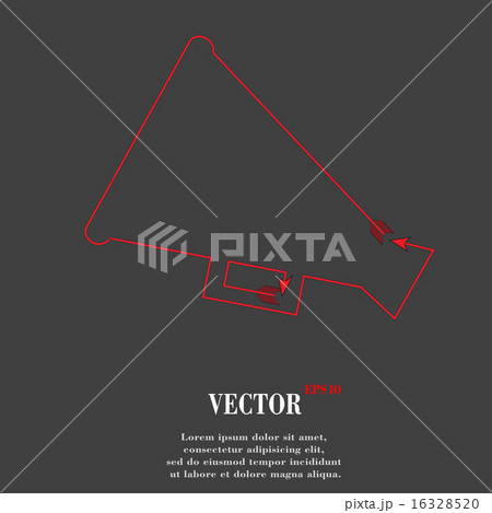 Megaphone, Loud-hailer .Flat modern web button andのイラスト素材 [16328520 ...