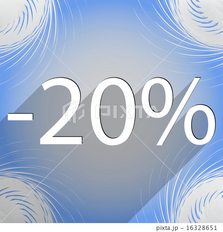 20 percent discount icon symbol Flat modern web de 20 percent discount icon symbol Flat modern web de 16328651