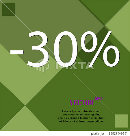 30 percent discount icon symbol Flat modern web de 16329447