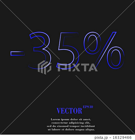 35 percent discount  icon symbol Flat modern web d 16329466