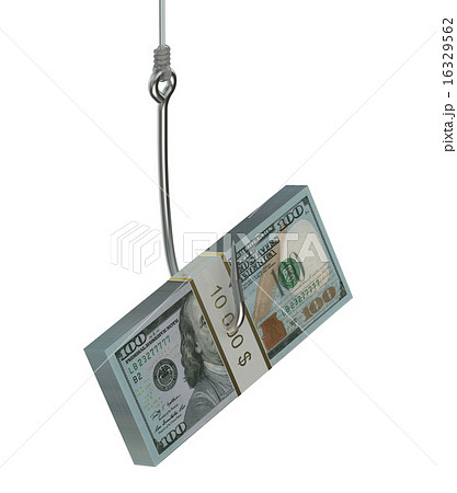 fishing hook with pack of dollars - Stock Illustration [16329562] - PIXTA