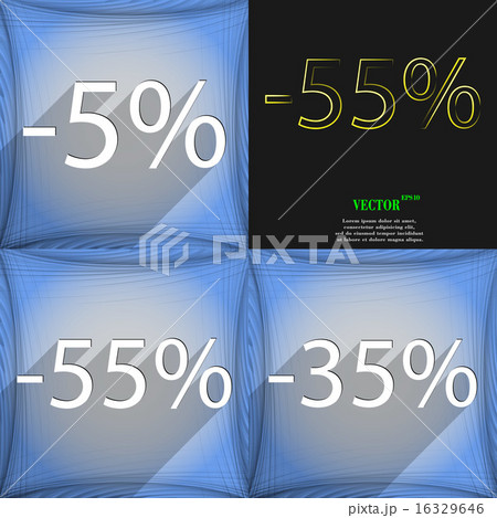 Set of Holiday discounts, store a percentage of sa 16329646
