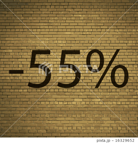 55 percent discount icon symbol Flat modern web de 16329652