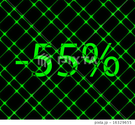 55 percent discount icon symbol Flat modern web de 16329655