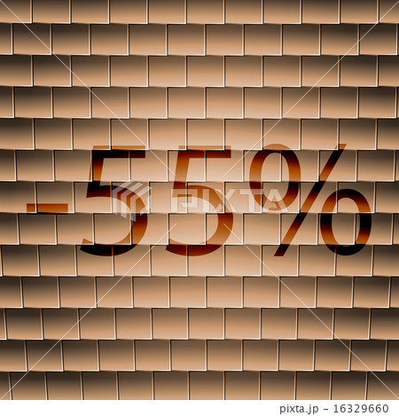 55 percent discount icon symbol Flat modern web de 16329660