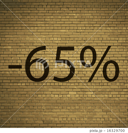 65 percent discount  icon symbol Flat modern web d 16329700