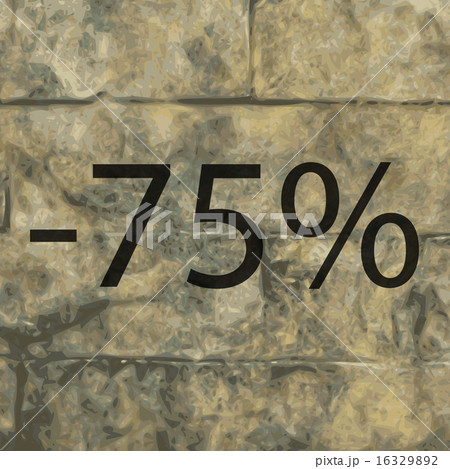 75 percent discount icon symbol Flat modern web de 16329892