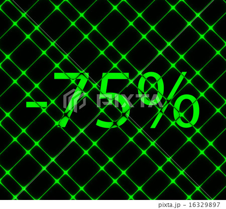 75 percent discount icon symbol Flat modern web de 16329897
