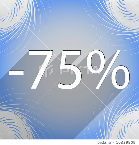 75 percent discount icon symbol Flat modern web de 75 percent discount icon symbol Flat modern web de 16329909