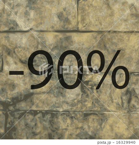 90 percent discount icon symbol Flat modern web de 16329940