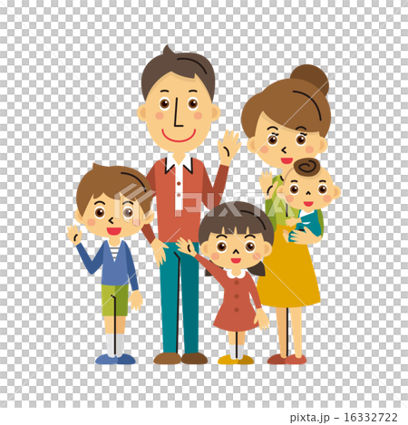 5 family members clip art