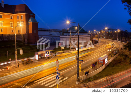 Street in Warsaw at Night Street in Warsaw at Night 16335700
