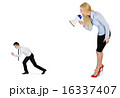 Business woman screaming on megaphone 16337407