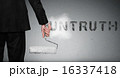 Untruth word painting on wall 16337418