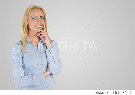 Business woman looking camera Business woman looking camera 16337419