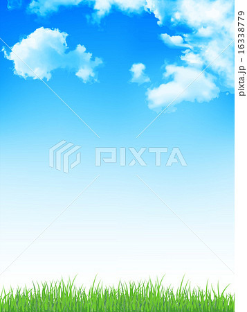 空 草 背景 のイラスト素材 16338779 Pixta