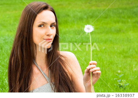 Girl with dandelion Girl with dandelion 16338937