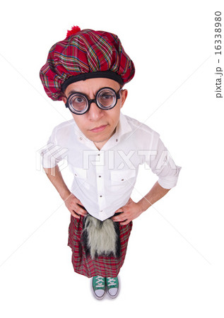 Funny scotsman isolated on the white Funny scotsman isolated on the white 16338980
