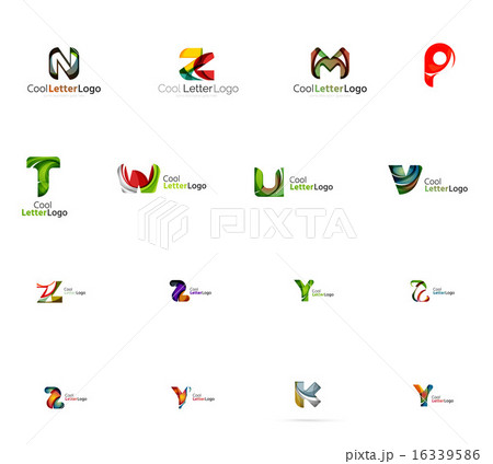 Set of universal company logo ideas, business icon collection 16339586