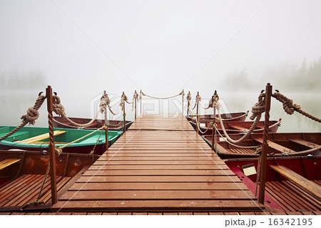 Boats in mysterious fog Boats in mysterious fog 16342195