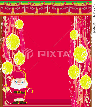 christmas balls and Santa Claus 16342747