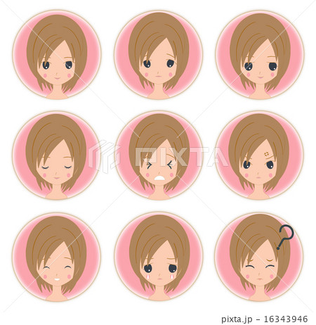 女の子の表情 16343946