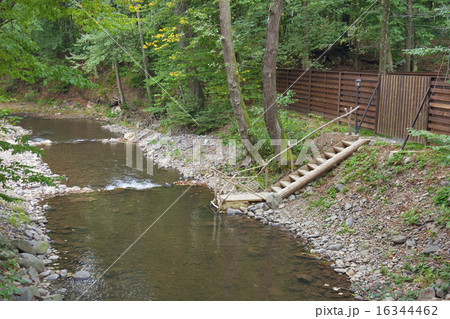 Mountain river with ladder for swimming 16344462