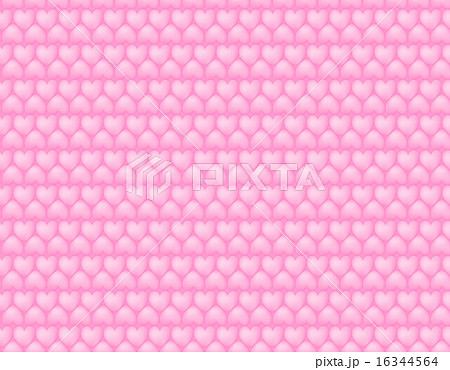 ハート模様のキルティング風柄パターン ピンク シームレス壁紙 背景イラスト素材 のイラスト素材
