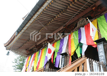 春の吉野山　金峯山寺の蔵王堂 16348109