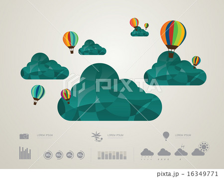 vector illustration of the Cloud icons 16349771