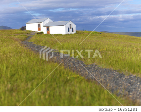Path leading to an old historical European house Path leading to an old historical European house 16351281