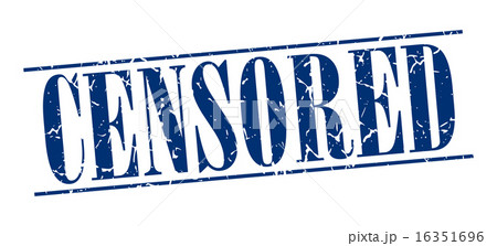 censored blue grunge vintage stamp 16351696