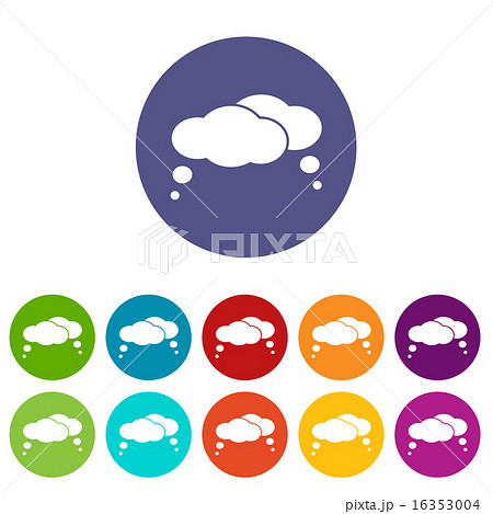 Cloud flat icon 16353004