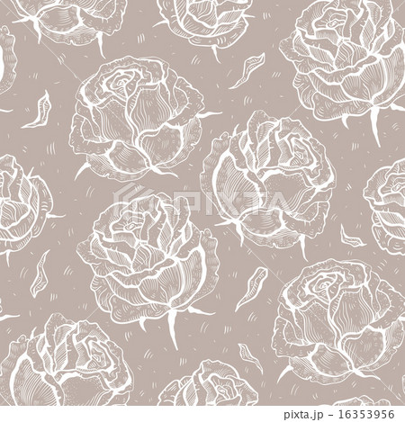 Roses. Seamless vector pattern. 16353956