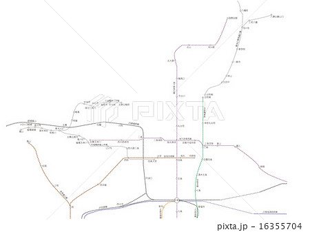 京都の電車駅名 16355704