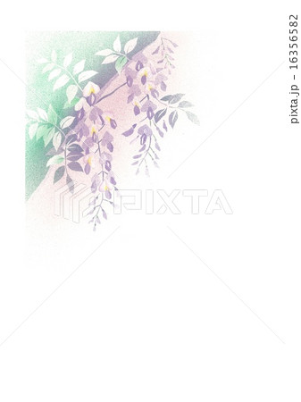 四季の花藤をエアブラシでモダンに挿し絵向きのイラスト素材