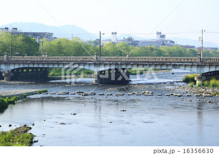 京都 賀茂大橋の写真素材