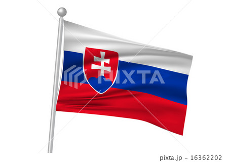スロバキア　 国旗　旗  16362202