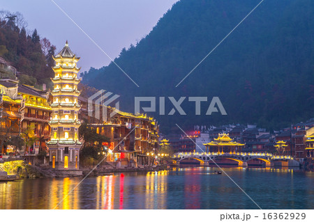 Fenghuang ancient town China 16362929