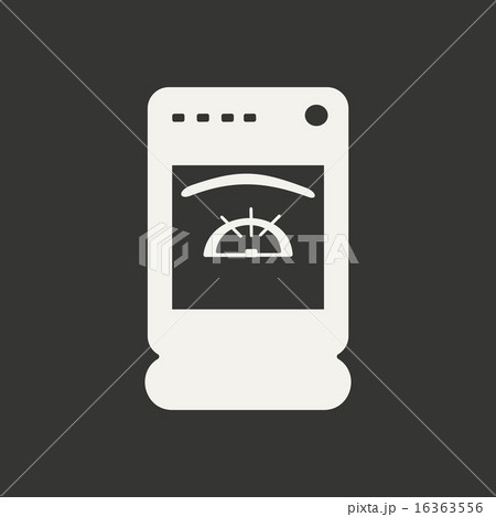 Flat in black and white mobile application cooker 16363556